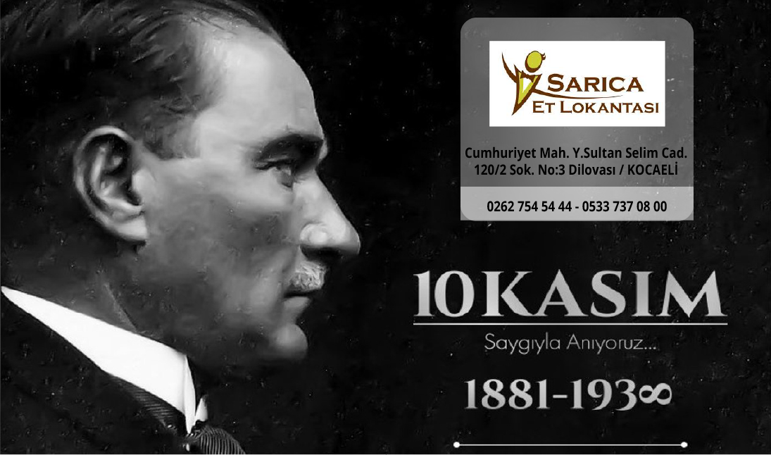 10 Kasım Atatürk’ü Anma İlanı