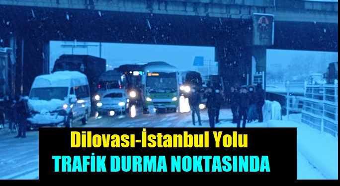 Dilovası-İstanbul Yolu Trafik Durma Noktasında