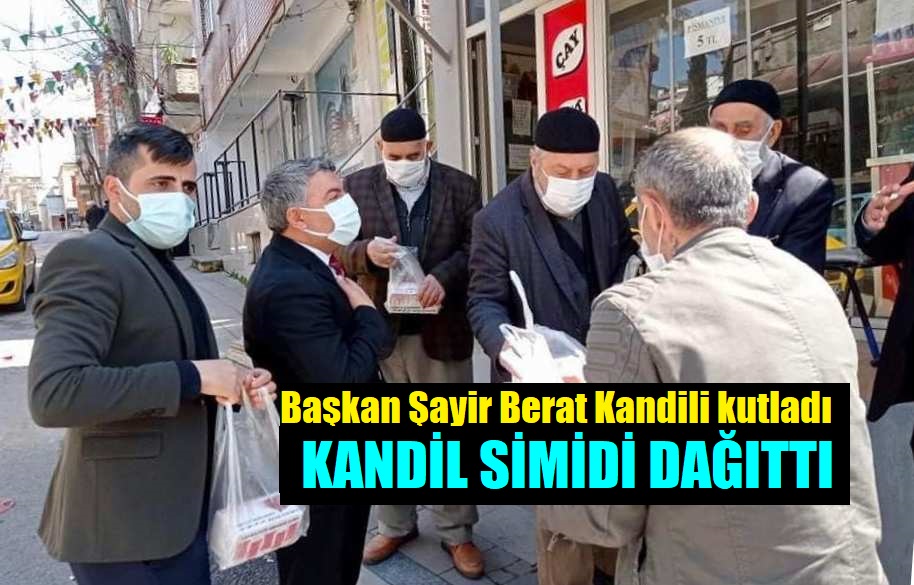 Berat Kandilini Kutladı, Vatandaşa Kandil Simidi Dağıttı!