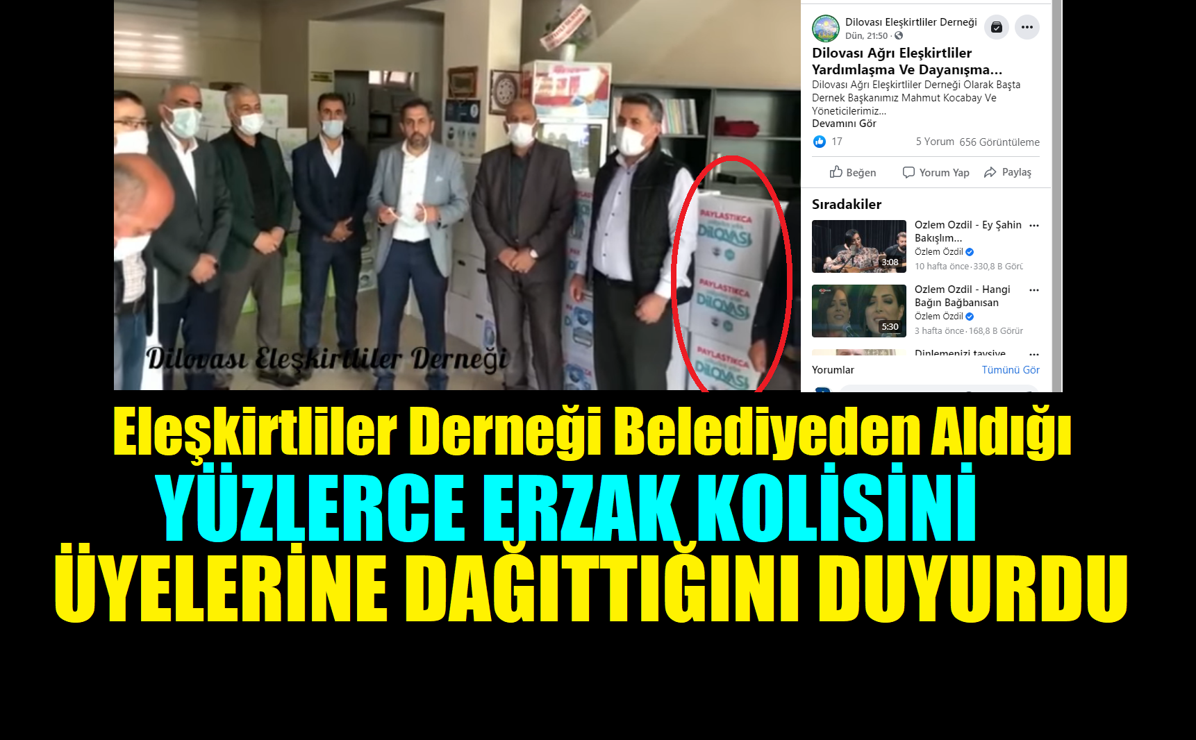 Eleşkirtliler Derneği Başkanı Mahmut Kocabay’ın Videolu Paylaşımı Gündem Oldu