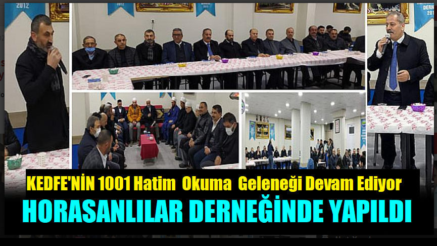 Dilovası Horasanlılar Derneğinde 1001 Hatim Geleneği Yaşatıldı