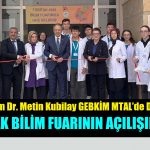 Kaymakam Dr. Metin Kubilay GEBKİM MTAL’de Düzenlenen TÜBİTAK Bilim Fuarının Açılışını Yaptı