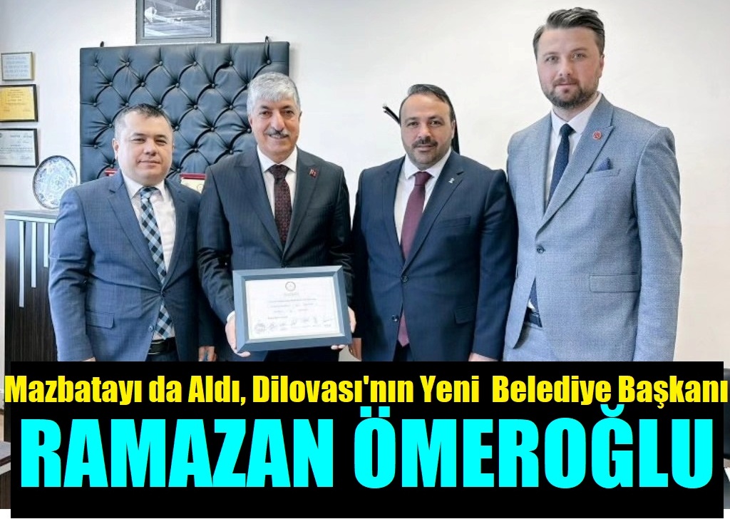 Ramazan Başkan Mazbatayı alarak, Dilovası’nın Yeni Başkanı Oldu