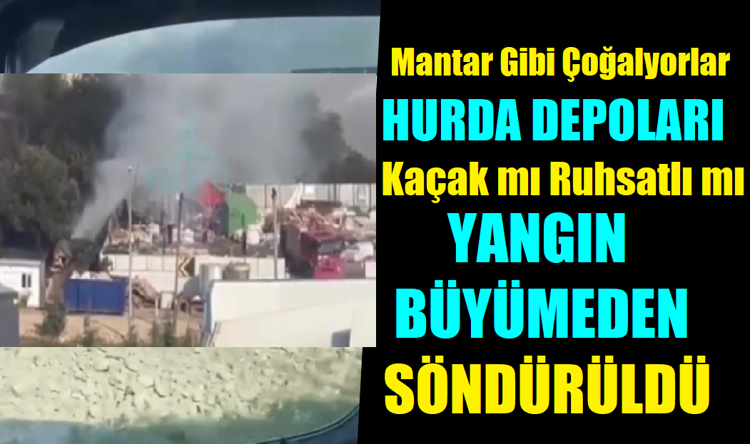 İtfaiyenin Hızlı Müdahalesiyle Hurda Toplama Merkezindeki Yangın Büyümeden Söndürüldü