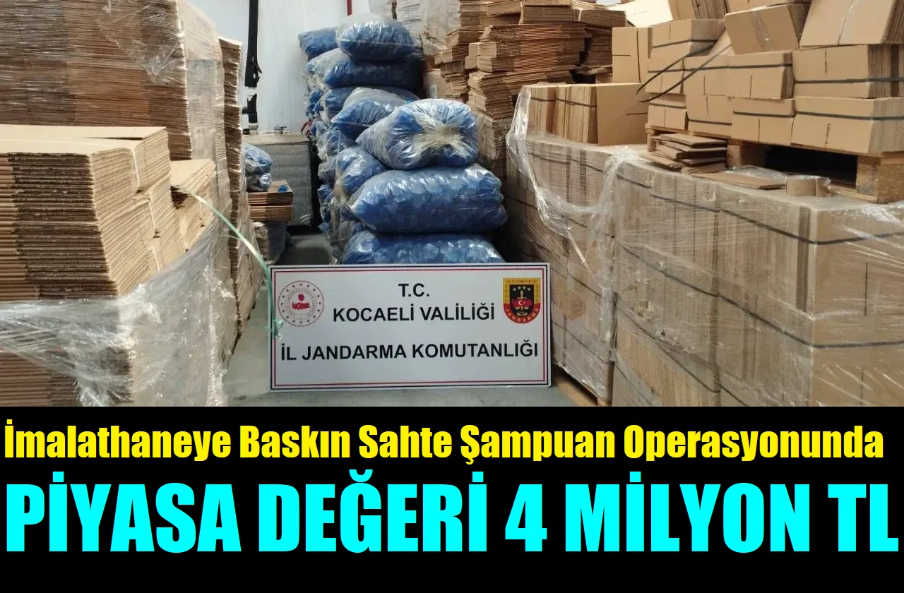 Sahte Şampuanları İmalathanesine Baskın, Piyasa değeri 4 milyon TL
