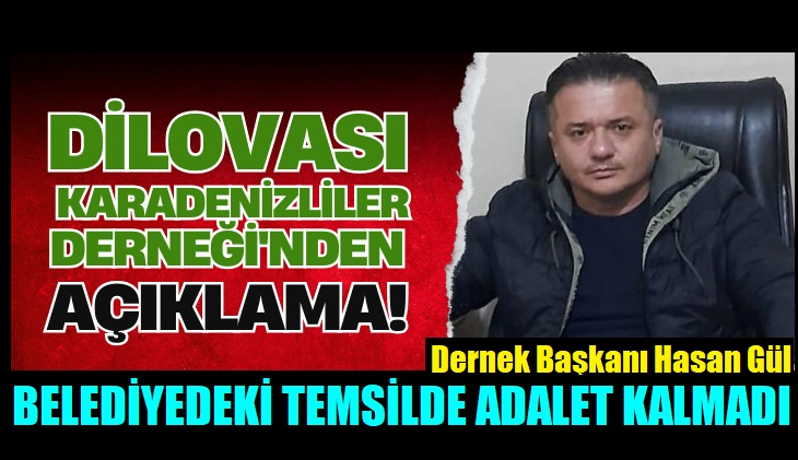 Dilovası Tüm Karadenizliler Dernek Başkanı Hasan Gül’de Açıklama Yaptı!