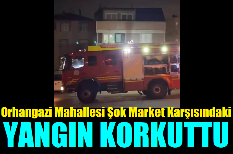 Gece Vakti Çıkan Yangın İtfaiyenin Müdahalesiyle Söndürüldü