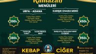 Kebapçı Barış Usta Ramazan Menüsü