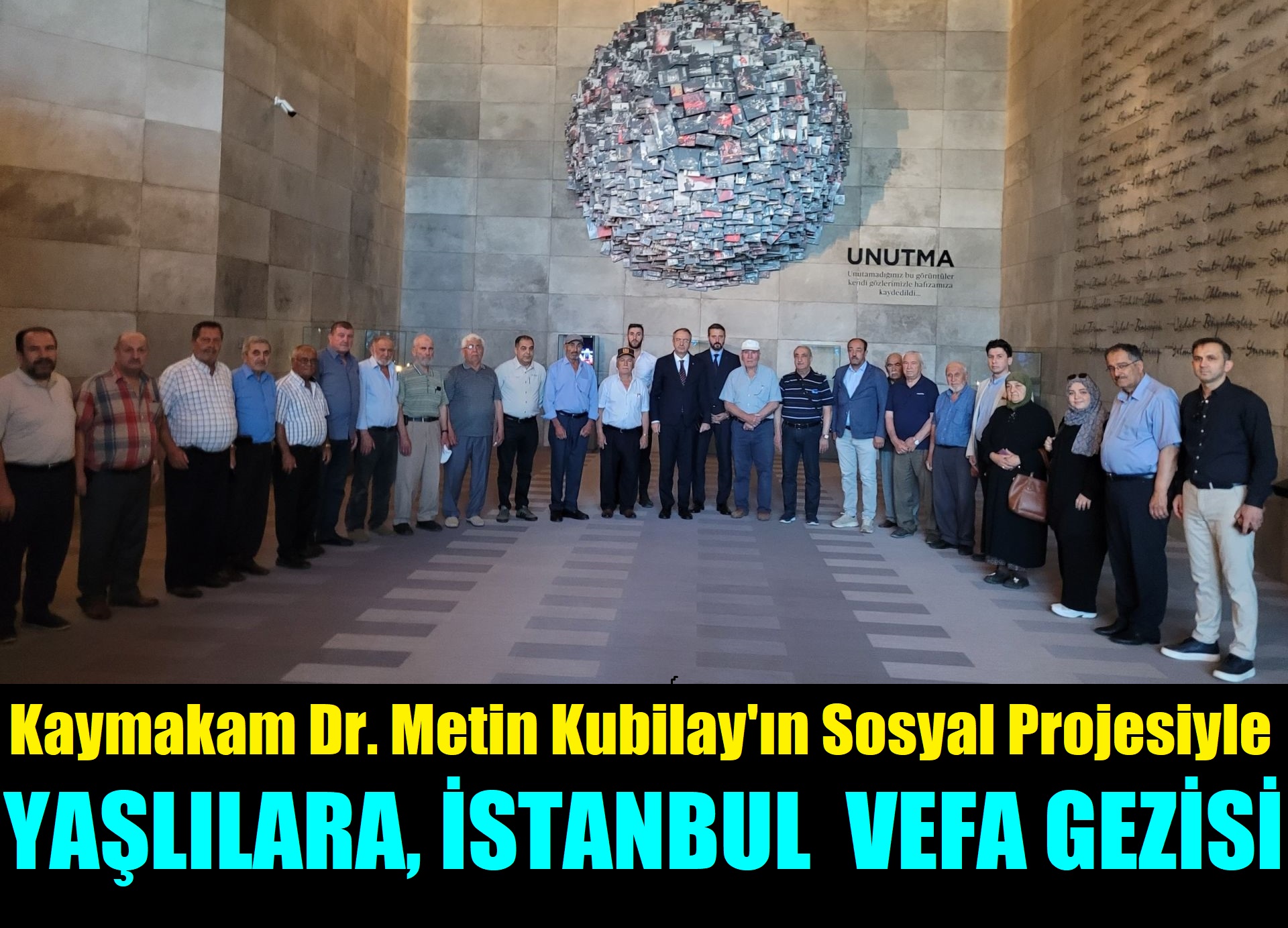 Kaymakam Dr. Metin Kubilay Projesiyle, İlçedeki Yaşlılar İstanbul’u Adım Adım Gezdi