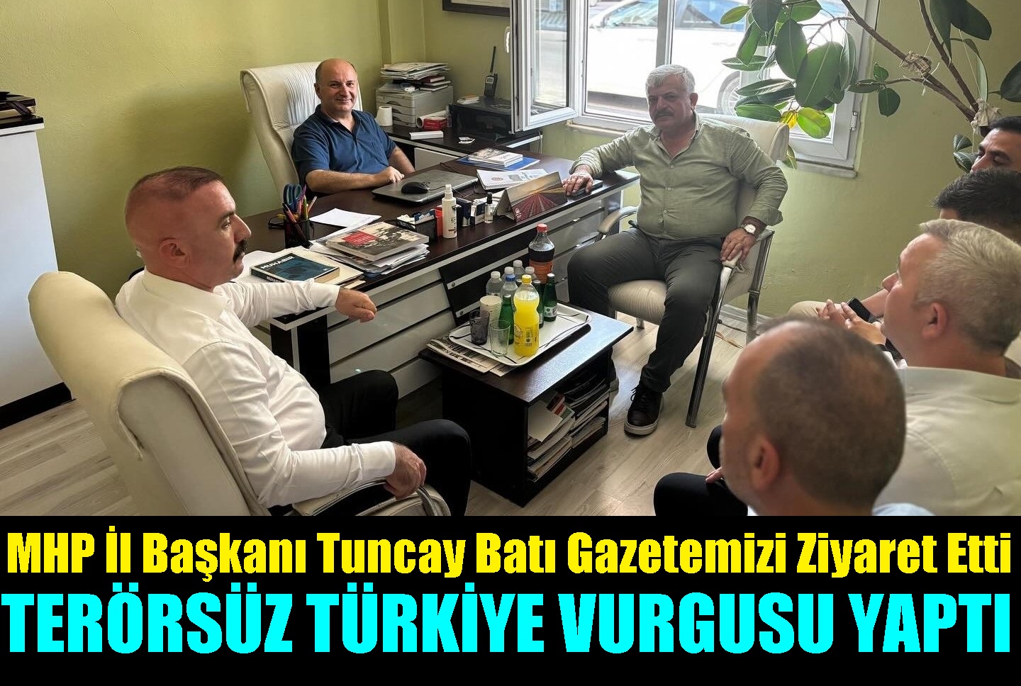 MHP İl Başkan Tuncay Batı ve İlçe Başkan Yusuf Turhan’dan Ziyaret