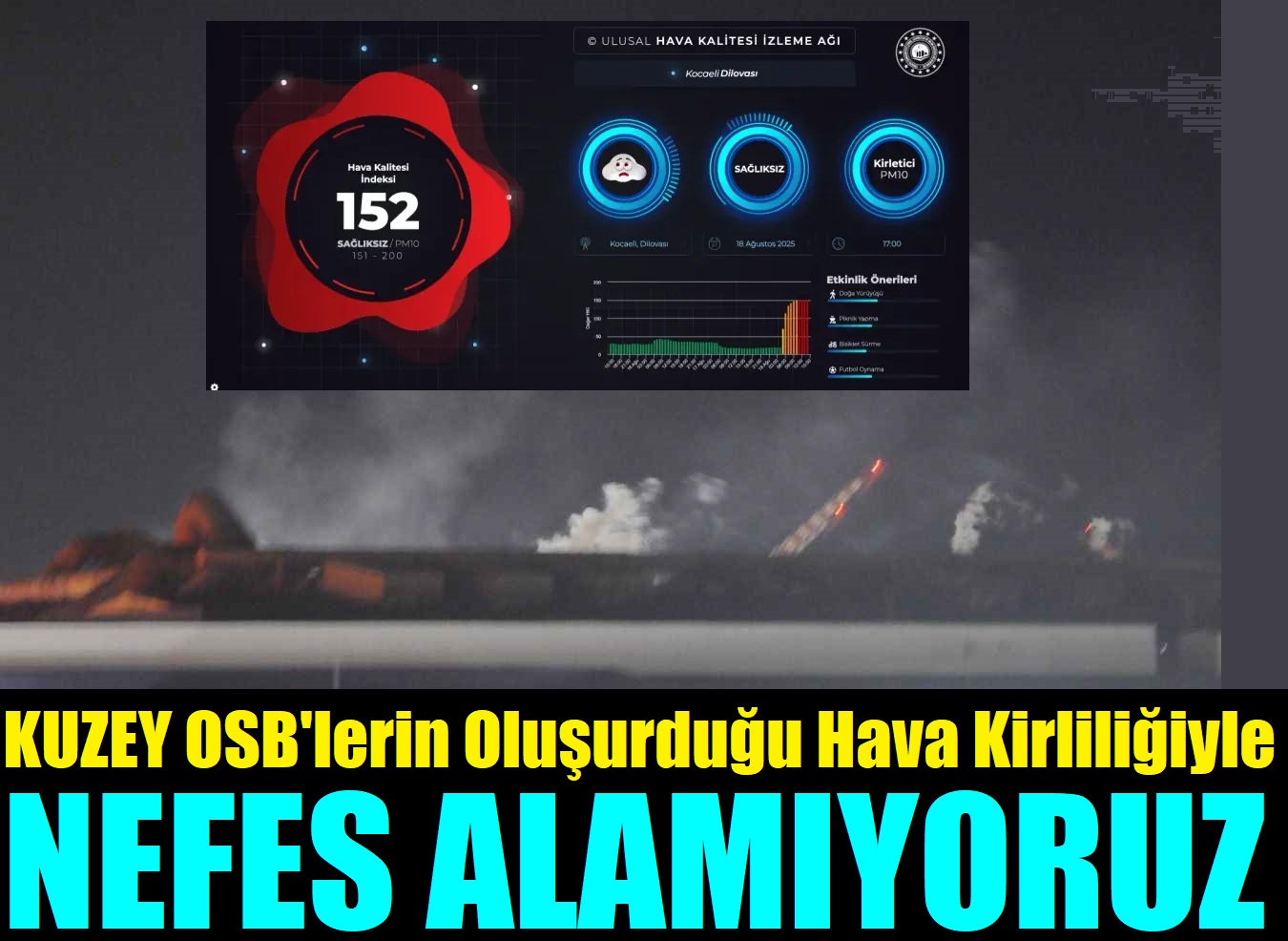 Dilovası’nın havası alarm veriyor!