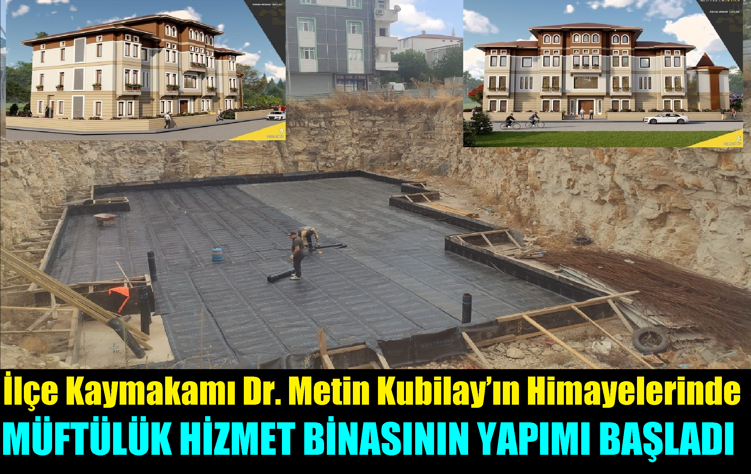 Kaymakam Dr. Metin Kubilay’ın Himayelerinde Dilovası Müftülük Hizmet Binası Yapımına Başlandı