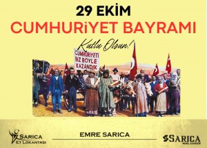 İş İnsanı Emre Sarıca Cumhuriyet Bayramı Kutlama İlanı