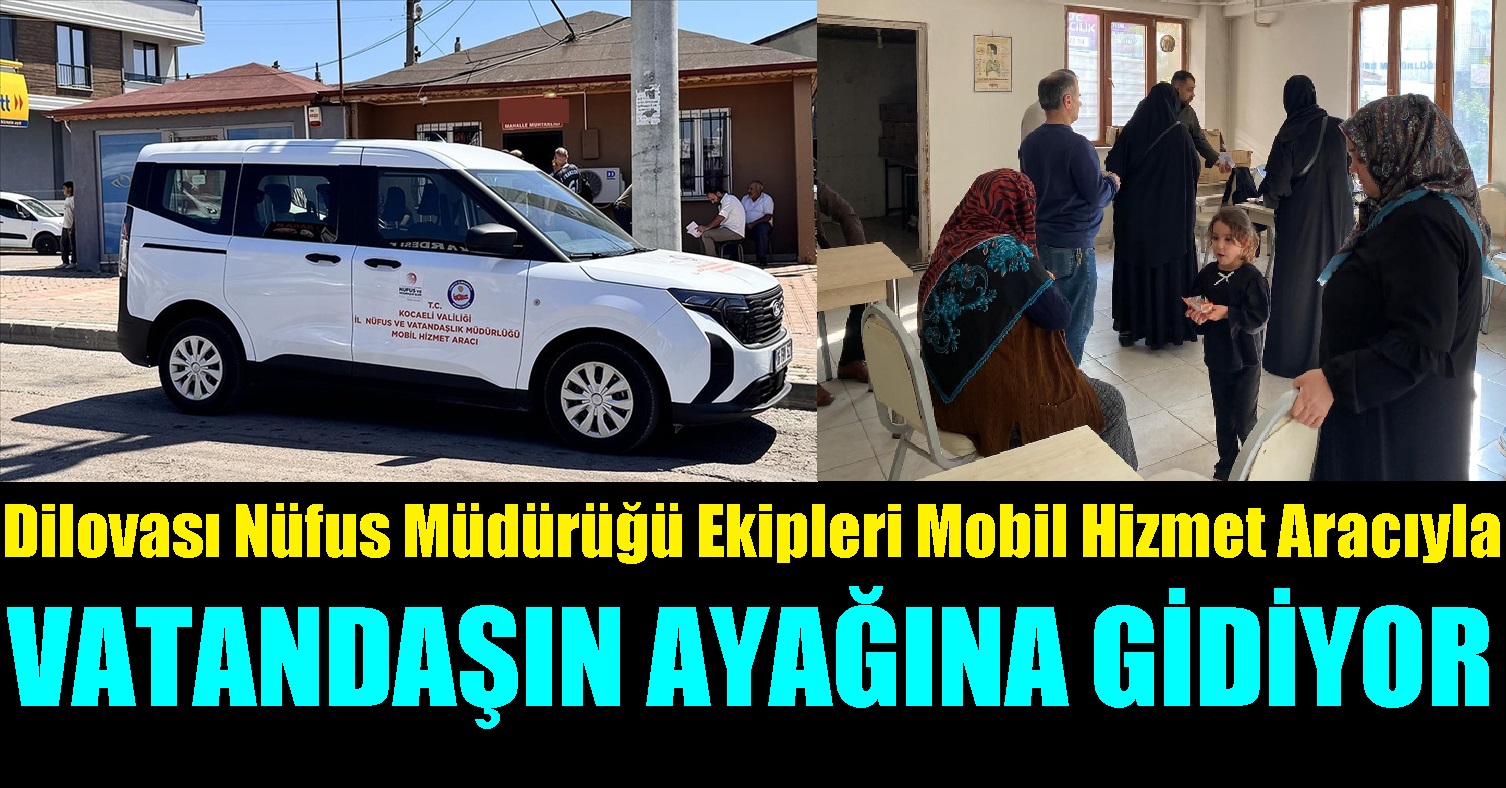 Nüfus Müdürü Hasan İstif’in Koorinesinde Vatandaşın Ayağına Kadar Hizmet