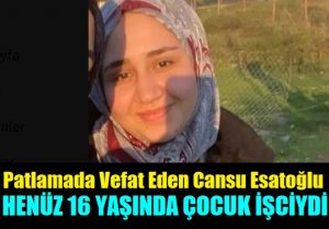 Cansu Esatoğlu 16 Yaşında Çocuk İşci!