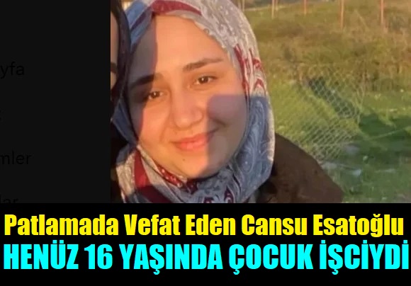 Cansu Esatoğlu 16 Yaşında Çocuk İşci!