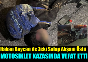 Akşam üstü Trafik Kazası 2 Can Aldı