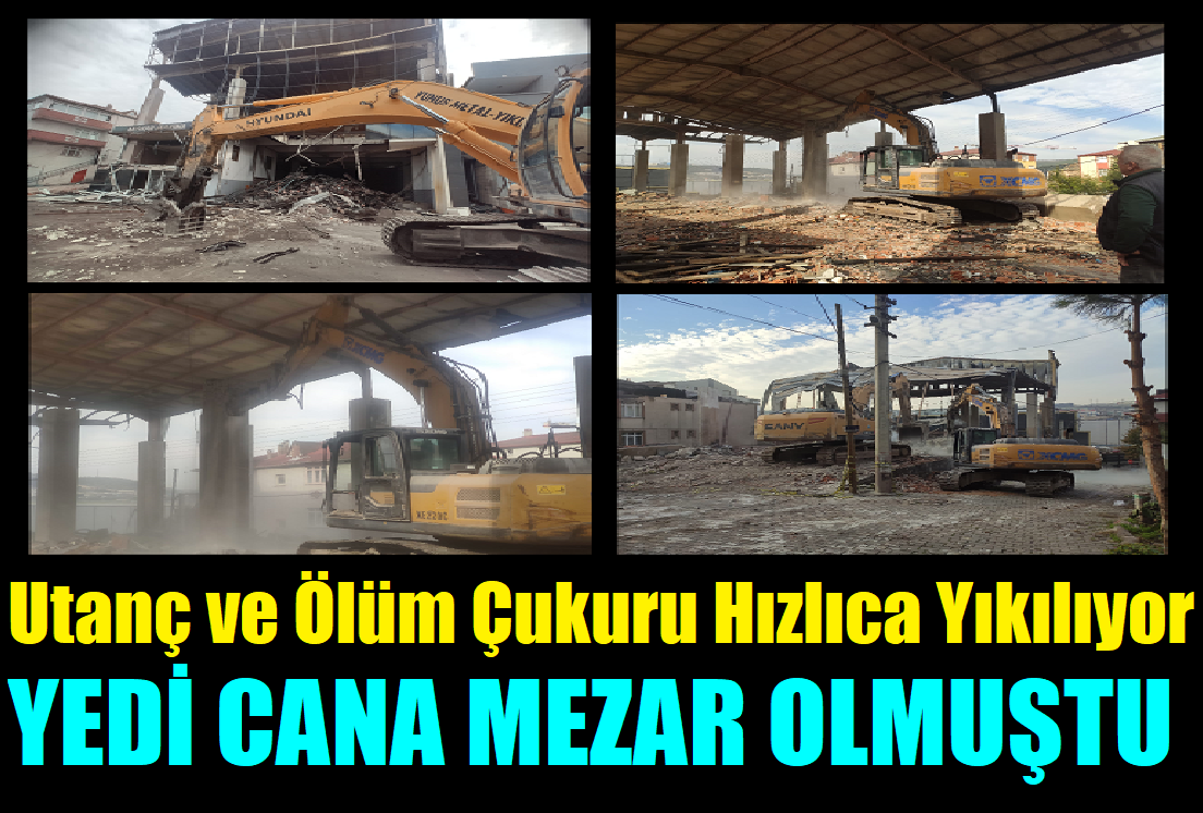 Dilovası’nın Utancı olan Kaçak ölüm Çukurunun Yıkımına dört koldan Başlandı!