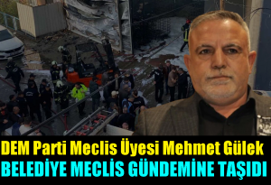 Dilovası Belediye Meclisi Yapıldı, Meclis Üyesi Gülek  “Bu bir cinayettir” dedi.