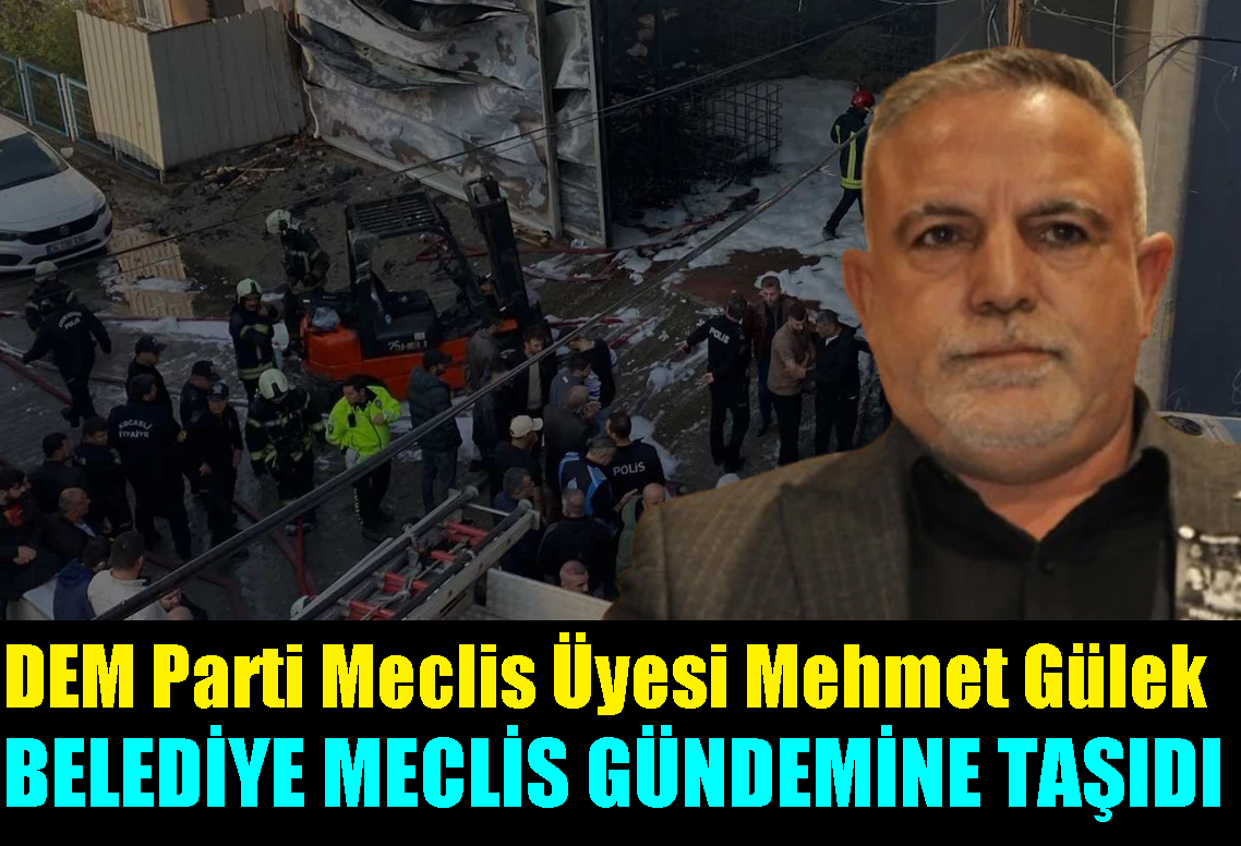 Dilovası Belediye Meclisi Yapıldı, Meclis Üyesi Gülek  “Bu bir cinayettir” dedi.