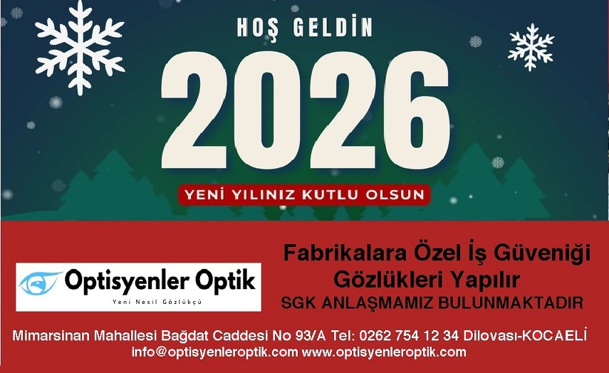 Optisyenler Optik Yeni Yıl Kutlama İlanı