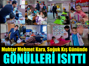 Soğuk Kış Günlerinde 680 Öğrenciye Ücretsiz Bere, Eldiven Atkı Dağıttı