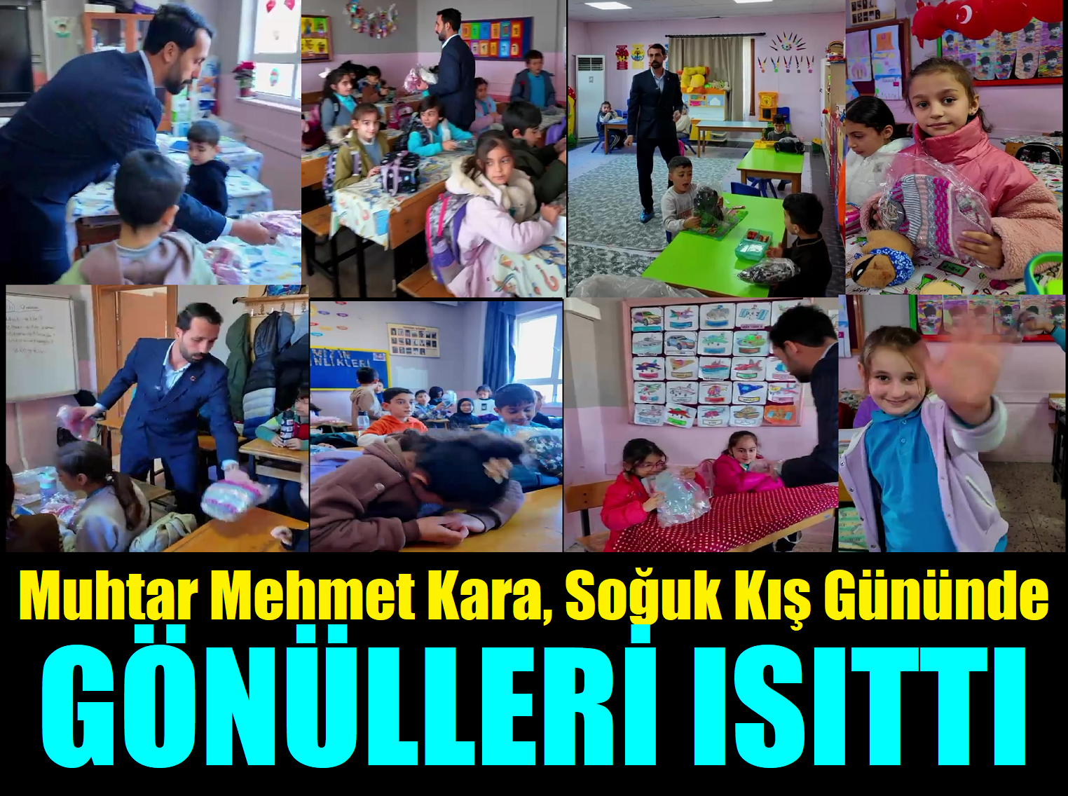 Soğuk Kış Günlerinde 680 Öğrenciye Ücretsiz Bere, Eldiven Atkı Dağıttı