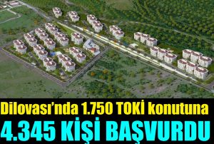 Dilovası’nda 1.750 konuta  4 bin kişi 345 başvuru