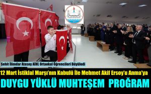 Şehit İlimdar Atasoy AİHL Ortaokul Öğrencilerinden Muhteşem Proğram