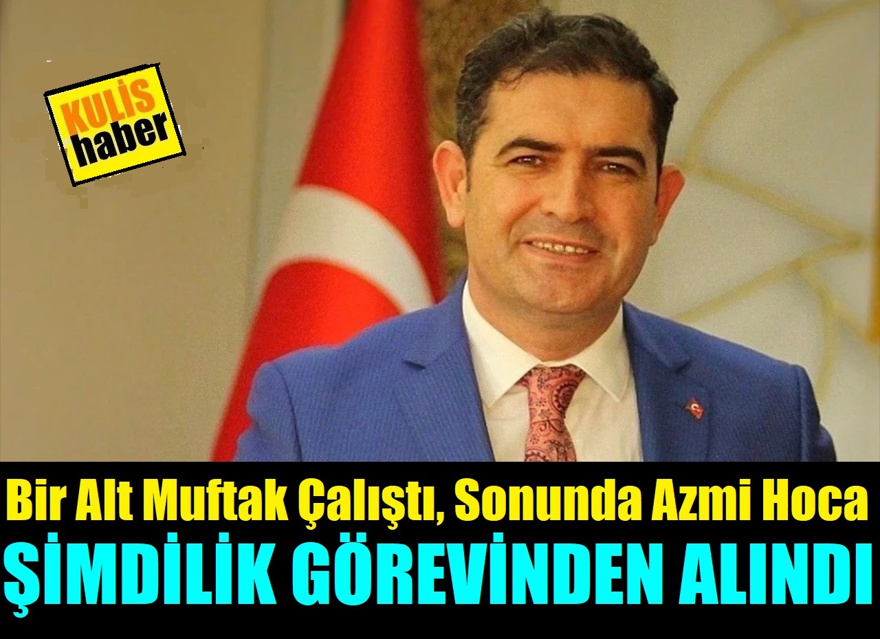 Milli Eğitim Müdürü Azmi Tunç Görevden El Çektirildi