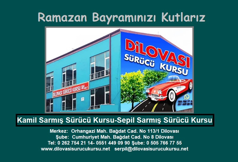 Dilovası Sürücü Kursu Bayram Kutlama İlanı