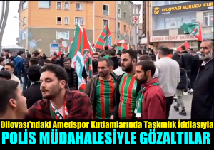 Dilovası’nda Amedspor’un Şampiyonluk Kutlamalarında Taşkınlık İddiasıyla Polis Müdahalesi