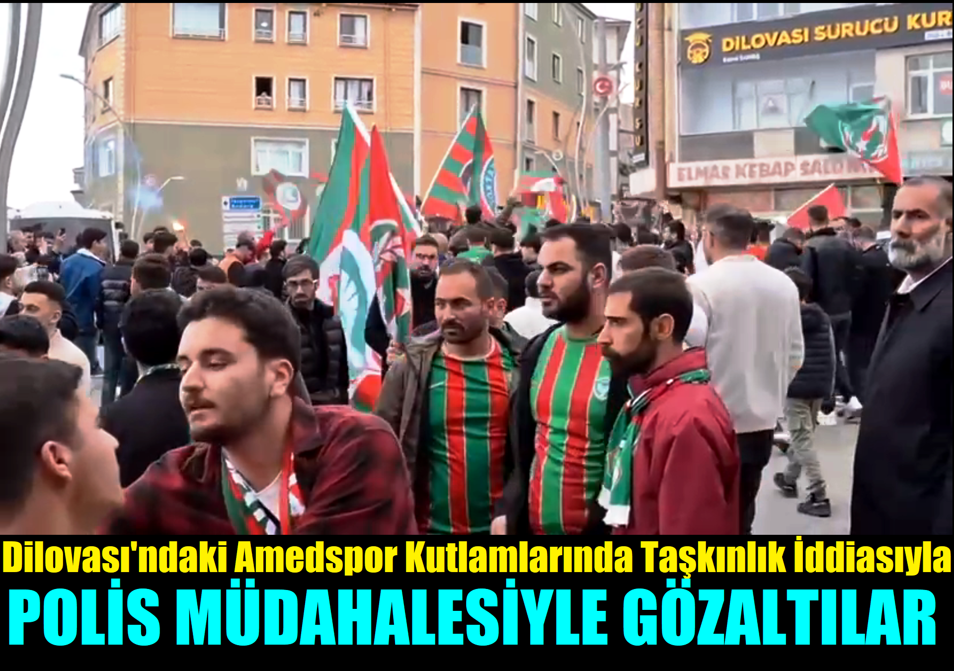 Dilovası’nda Amedspor’un Şampiyonluk Kutlamalarında Taşkınlık İddiasıyla Polis Müdahalesi