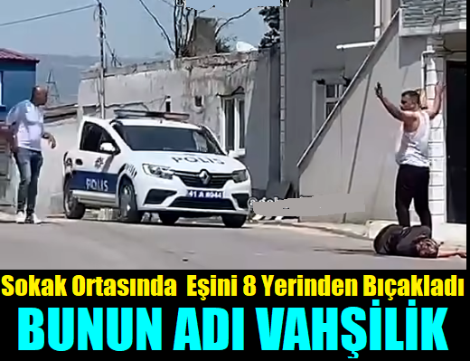 Karısını Sokak Ortasında 8 Bıçak Darbesiyle Öldürdü