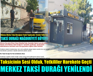 Haberimiz Ses Getirdi: Dilovası Merkez Taksi Durağı Kabinine Kavuştu