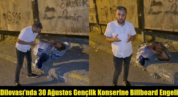 30 Ağustos Zafer Bayramı Gençlik Konserine Billboard Engeli