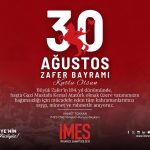 İMES OSB 30 Ağustos Zafer Bayramı Kutlama İlanı