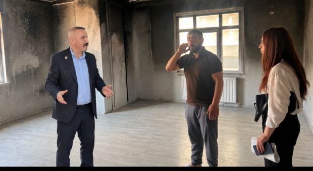 MHP İlç Başkanı Yusuf Turhan Koltuk Siyasetini Bıraktı, Gönül Seferberliğini Başlattı, Yangınzede Aileye Büyük Destek